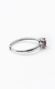 Anello Tormalina Rosa e Argento 925