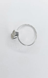 Anello Cristallo di Rocca e Argento 925
