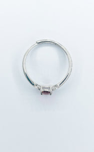 Anello Tormalina Rosa e Argento 925