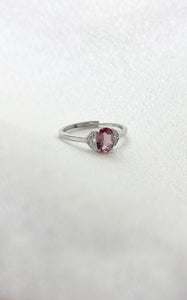 Anello Tormalina Rosa e Argento 925