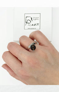Anello Quarzo Fumè Argento 925