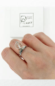 Anello Atlas - Cristallo di Rocca Argento 925