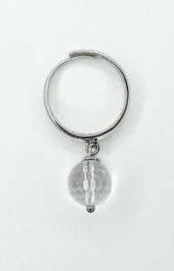Anello Atlas - Cristallo di Rocca Argento 925