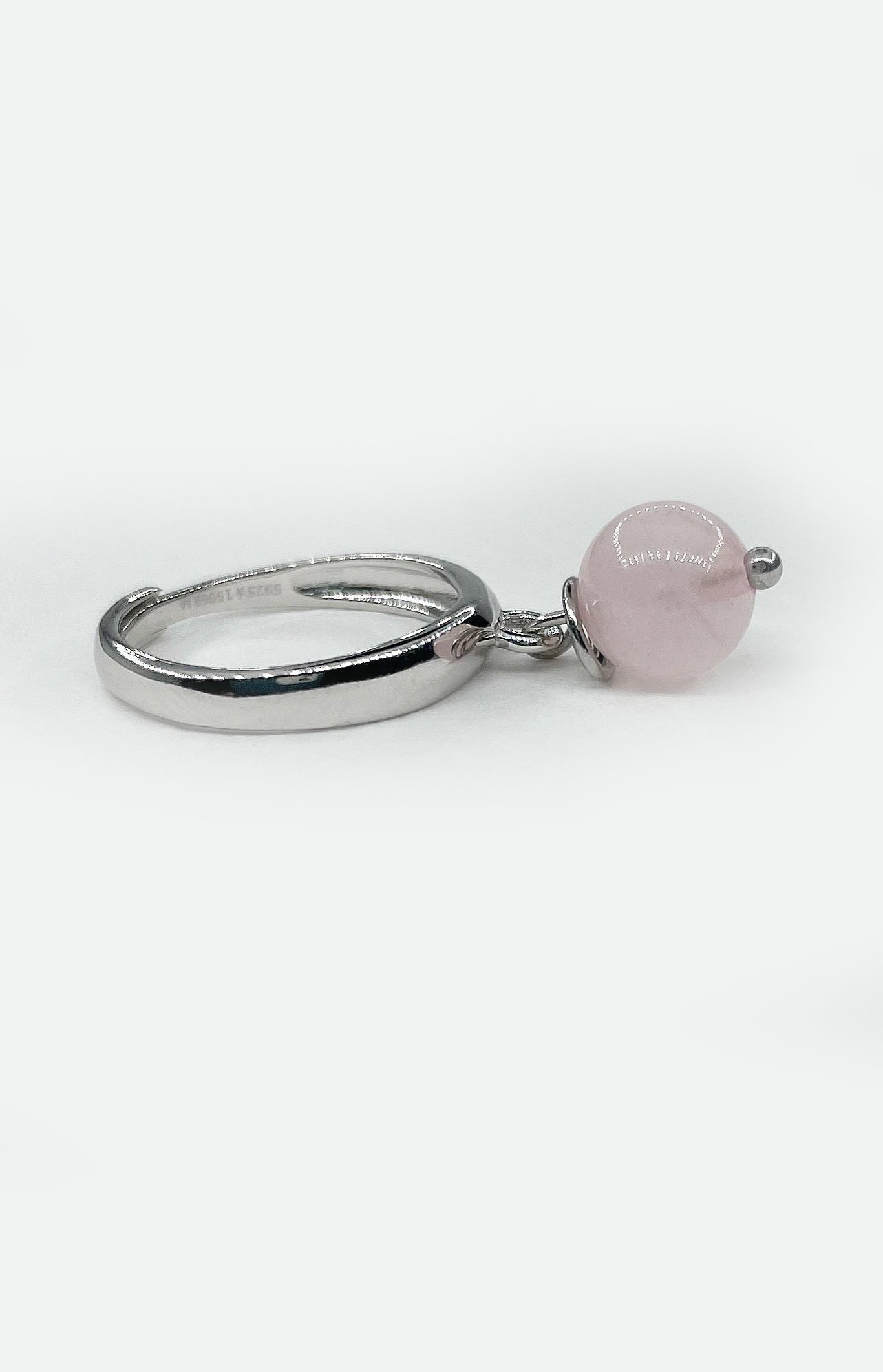 Anello Atlas - Quarzo Rosa Argento 925