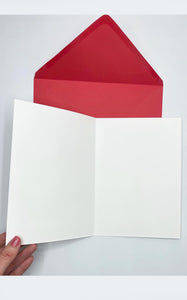 Biglietto d'Auguri Rosa e Cristalli