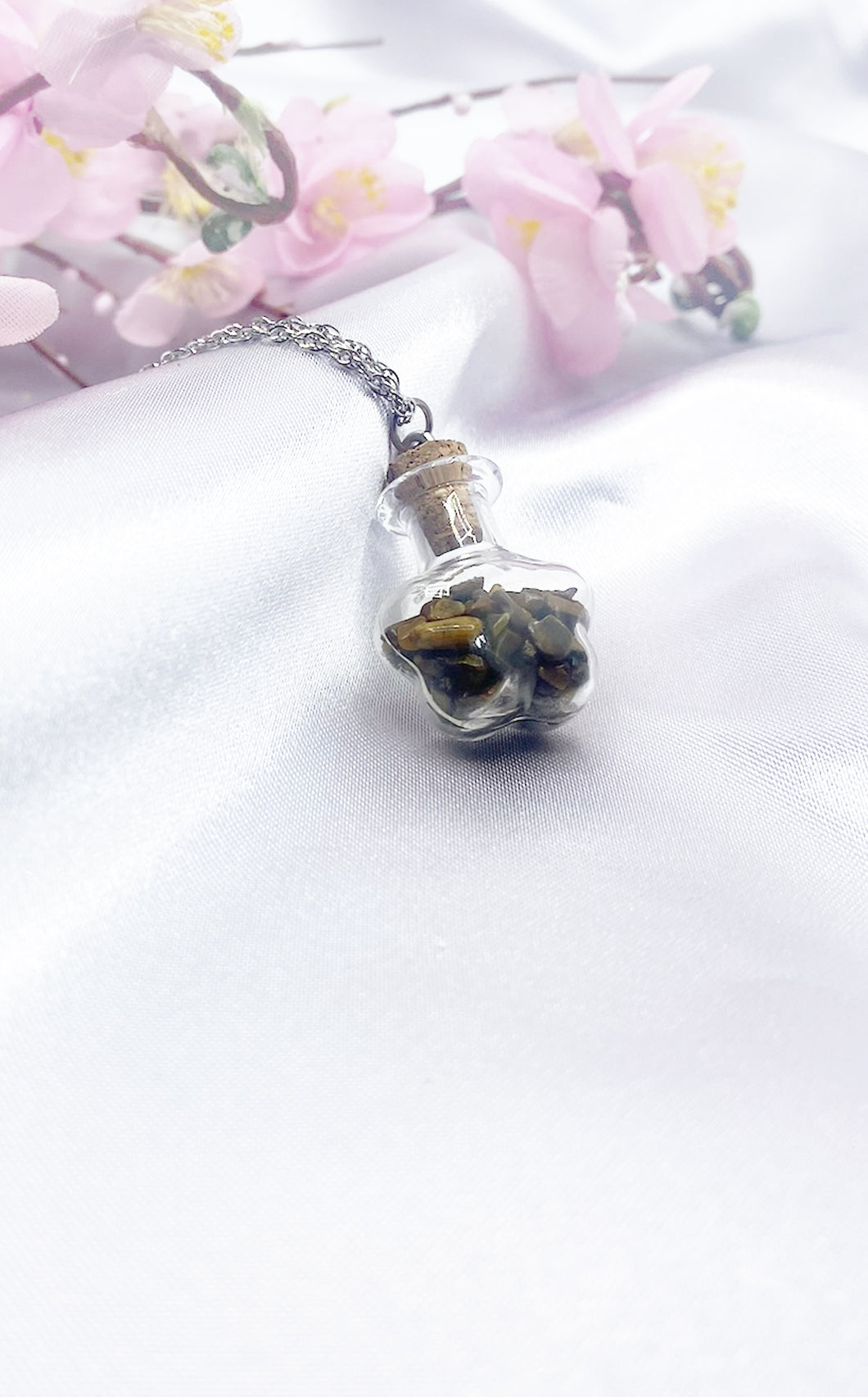 Collana Boccetta Occhio di Tigre