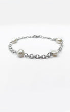 Carica l&#39;immagine nel visualizzatore di Gallery, Bracciale Perle di Fiume e Acciaio Inossidabile
