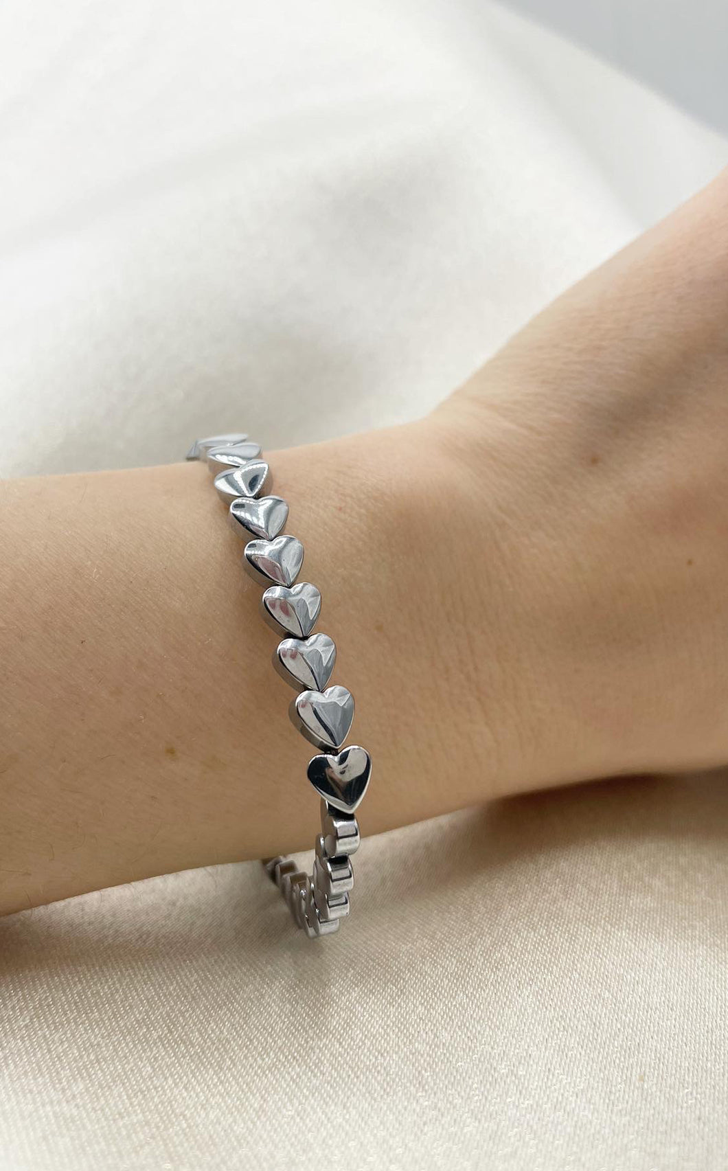 Bracciale Ematite Cuori