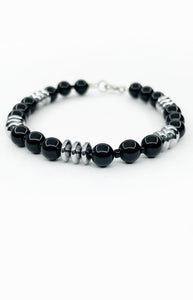 Bracciale Tormalina, Onice ed Ematite