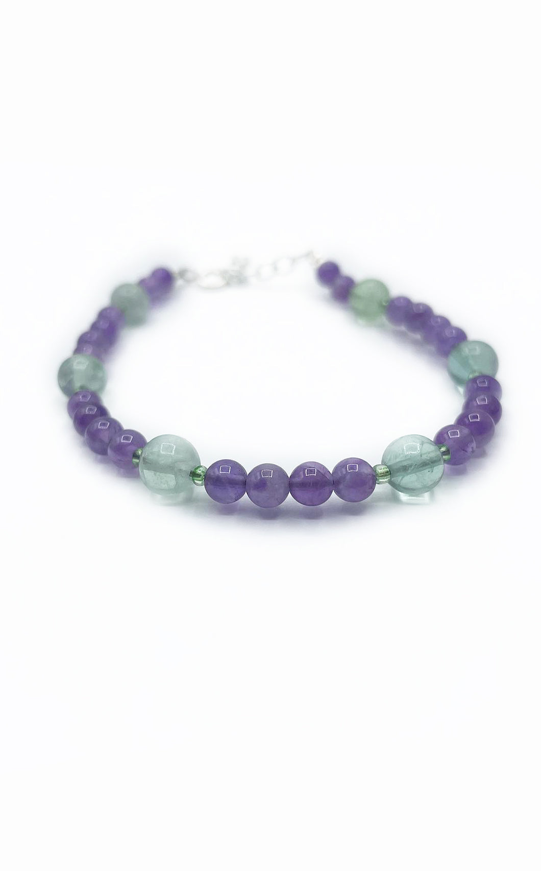 Braccialetto Ametista e Fluorite