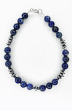 Carica l&#39;immagine nel visualizzatore di Gallery, Bracciale Lapislazzuli, Ematite
