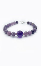 Carica l&#39;immagine nel visualizzatore di Gallery, Bracciale Lepidolite e Ametista
