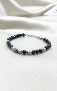 Braccialetto Hiko- Onice, Shungite ed Ematite