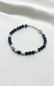Braccialetto Hiko- Onice, Shungite ed Ematite