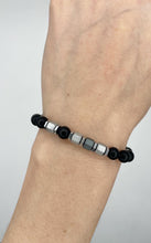Carica l&#39;immagine nel visualizzatore di Gallery, Braccialetto Hiko- Onice, Shungite ed Ematite
