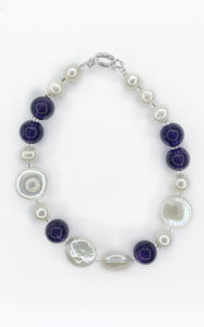 Bracciale Perle e Ametista