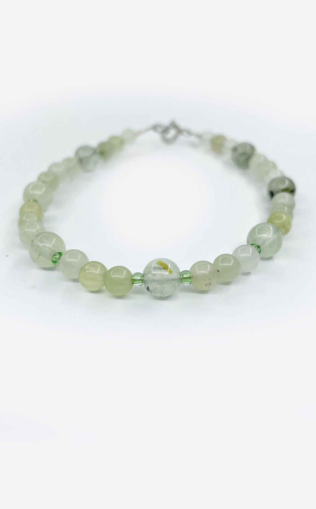 Bracciale Giada e Prehnite