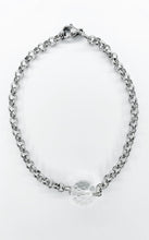 Carica l&#39;immagine nel visualizzatore di Gallery, Bracciale Cristallo di Rocca e Acciaio inossidabile

