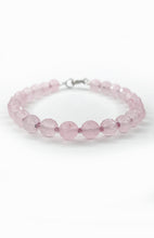Carica l&#39;immagine nel visualizzatore di Gallery, Bracciale Quarzo Rosa sfaccettato
