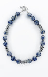 Bracciale Sodalite ed Ematite