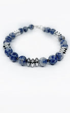 Carica l&#39;immagine nel visualizzatore di Gallery, Bracciale Sodalite ed Ematite
