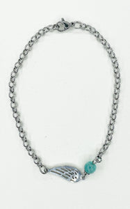 Bracciale Amazzonite e Acciaio Inossidabile