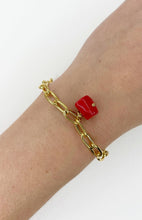 Carica l&#39;immagine nel visualizzatore di Gallery, Bracciale Once Upon a Time - Corallo Bambù e Acciaio Inossidabile
