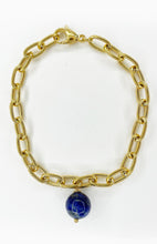 Carica l&#39;immagine nel visualizzatore di Gallery, Bracciale Lapislazzuli e Acciaio Inossidabile
