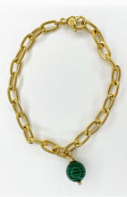 Carica l&#39;immagine nel visualizzatore di Gallery, Bracciale Malachite e Acciaio Inossidabile
