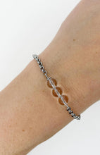 Carica l&#39;immagine nel visualizzatore di Gallery, Bracciale Cristallo di Rocca e Acciaio inossidabile
