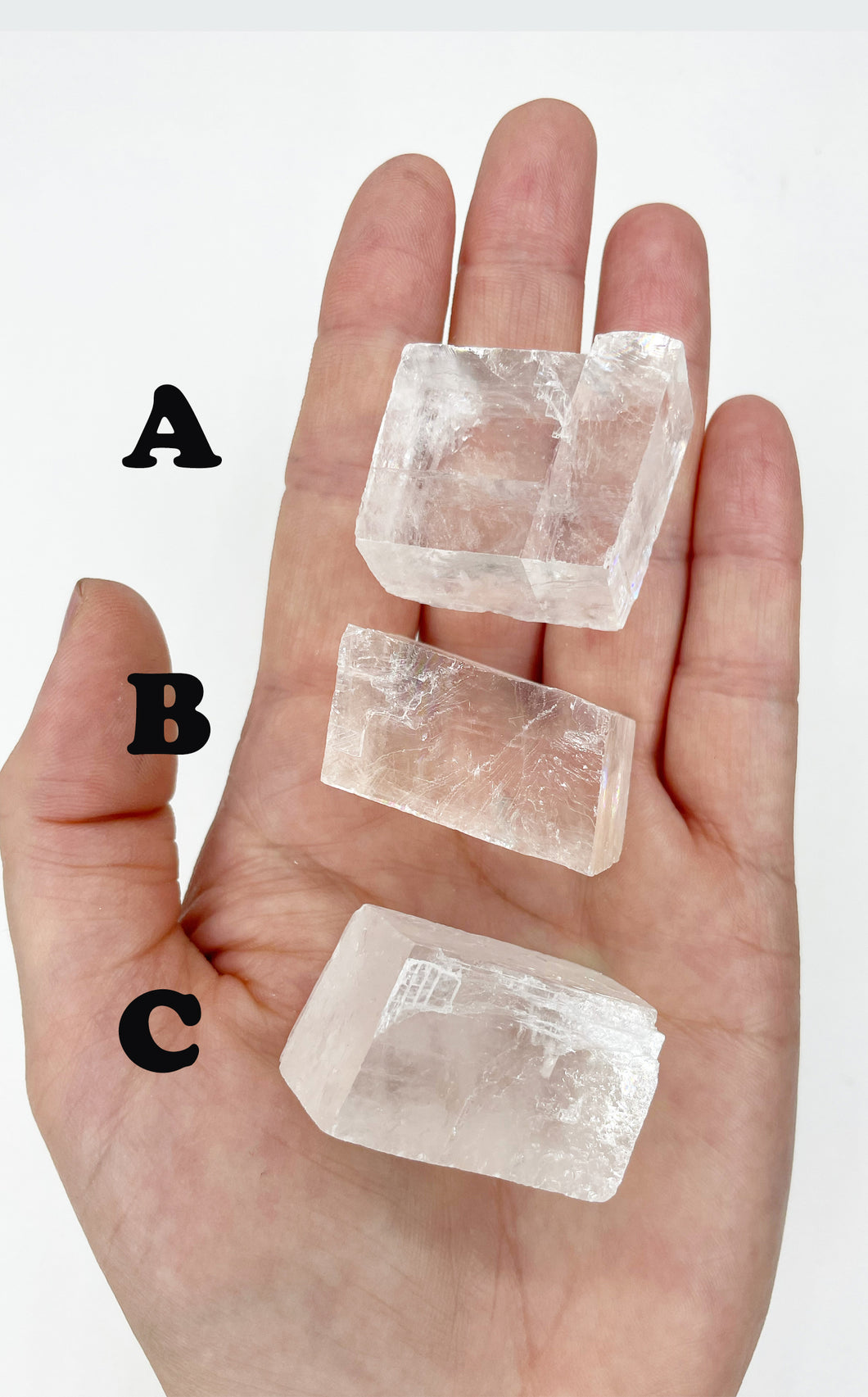 Pietra di Calcite Spato d'Islanda