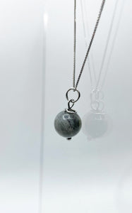 Ciondolo Atlas - Labradorite Grigia con Catenina