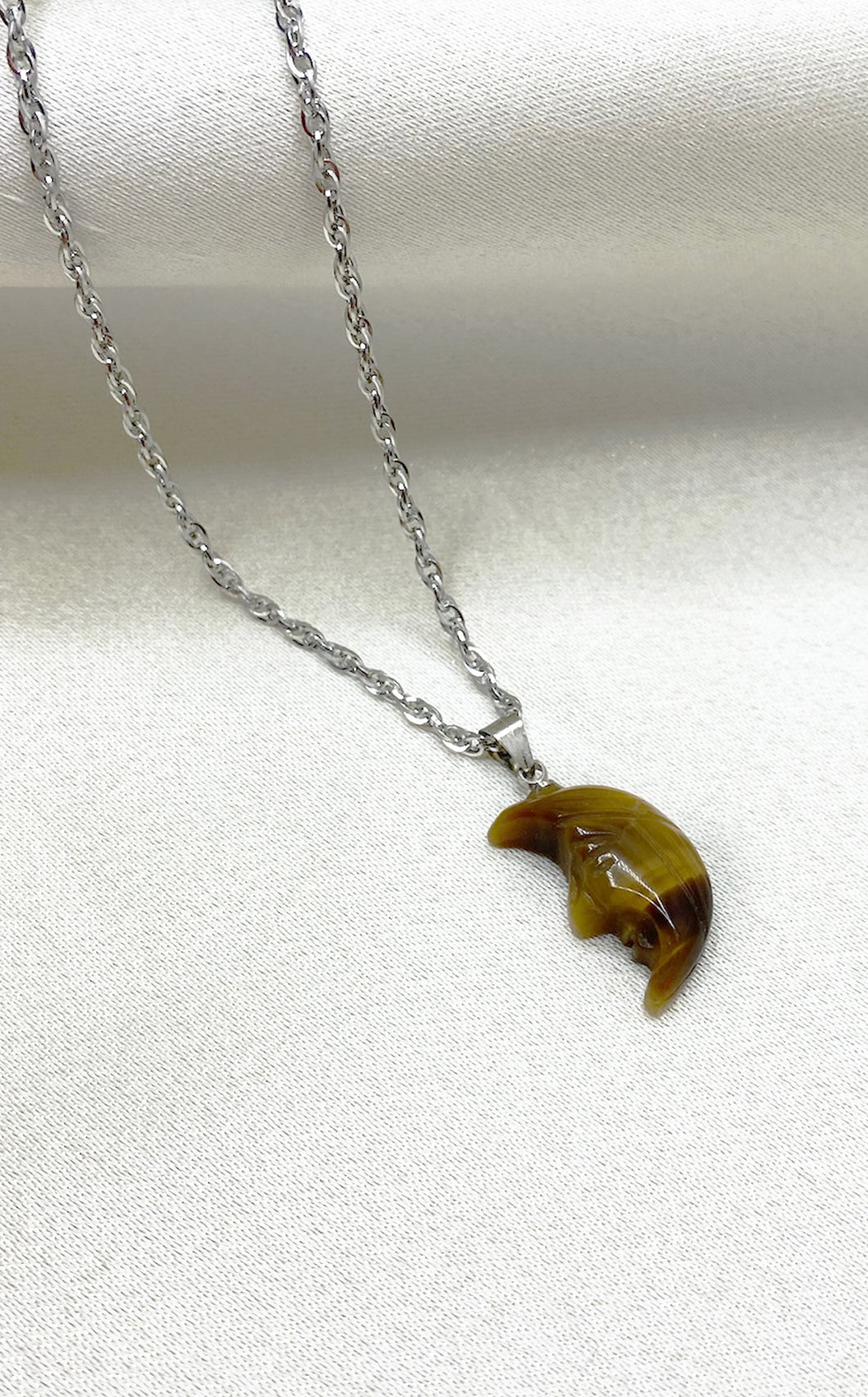 Collana Luna Occhio di Tigre