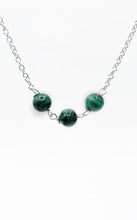 Carica l&#39;immagine nel visualizzatore di Gallery, Collana Malachite + Orecchini Malachite
