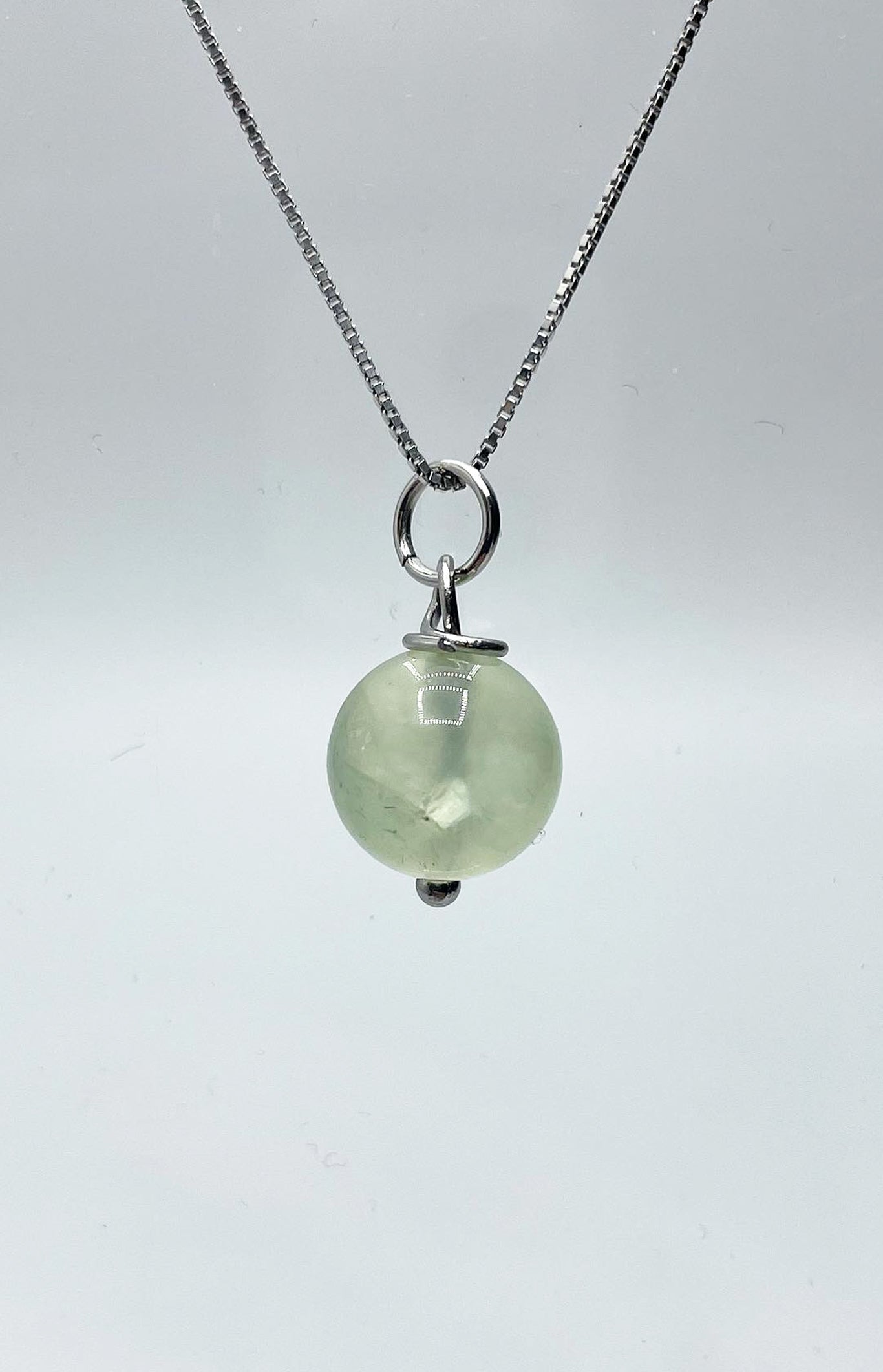 Ciondolo Atlas - Prehnite con Catenina