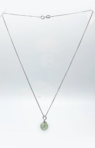 Ciondolo Prehnite con Catenina