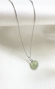Ciondolo Prehnite con Catenina