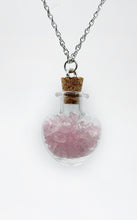 Carica l&#39;immagine nel visualizzatore di Gallery, Collana Boccetta Quarzo Rosa
