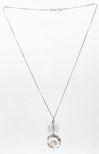 Set Quarzo Rosa (Ciondolo, catenina, orecchini) - Vergine
