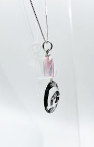 Set Quarzo Rosa (Ciondolo, catenina, orecchini) - Vergine