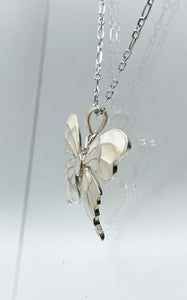 Farfalla Madreperla e Argento 925