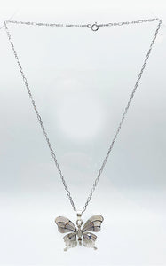 Farfalla Madreperla e Argento 925
