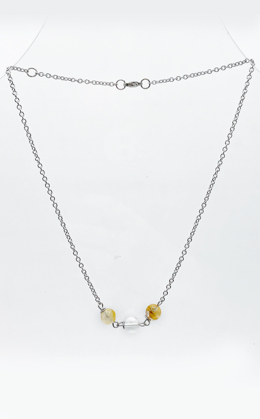 Collana Quarzo + Orecchini Quarzo