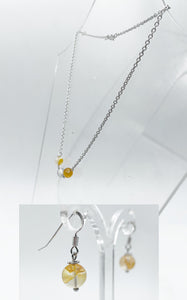 Collana Quarzo + Orecchini Quarzo