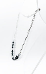 Choker girocollo Tormalina, Ematite, Onice