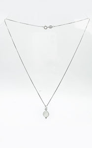 Collana Labradorite Bianca e Argento 925