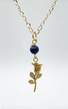 Carica l&#39;immagine nel visualizzatore di Gallery, Collana Lapislazzuli con Tulipano Gold
