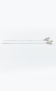 Orecchini Saliscendi Perle e Argento 925