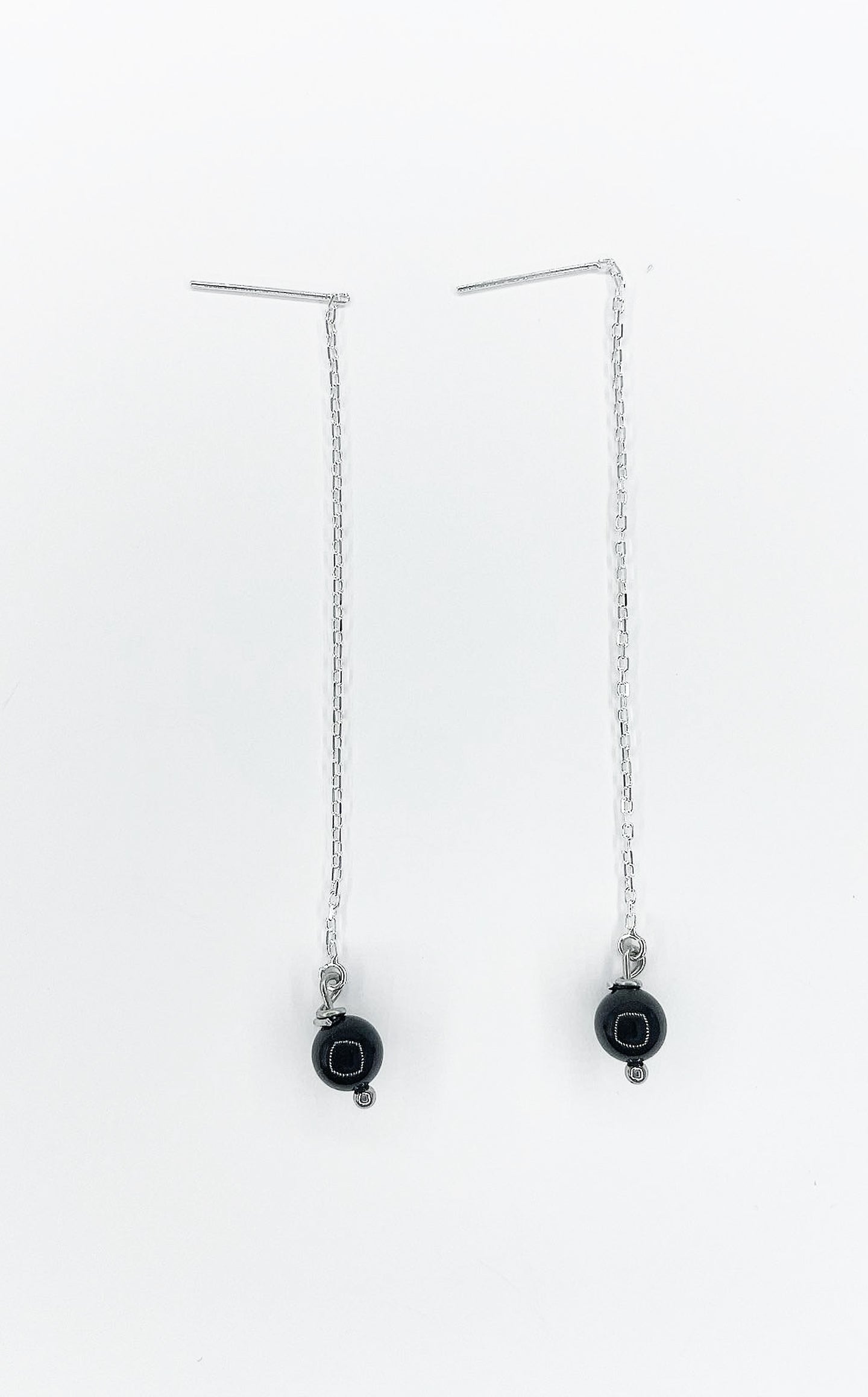 Orecchini Saliscendi Tormalina e Argento 925