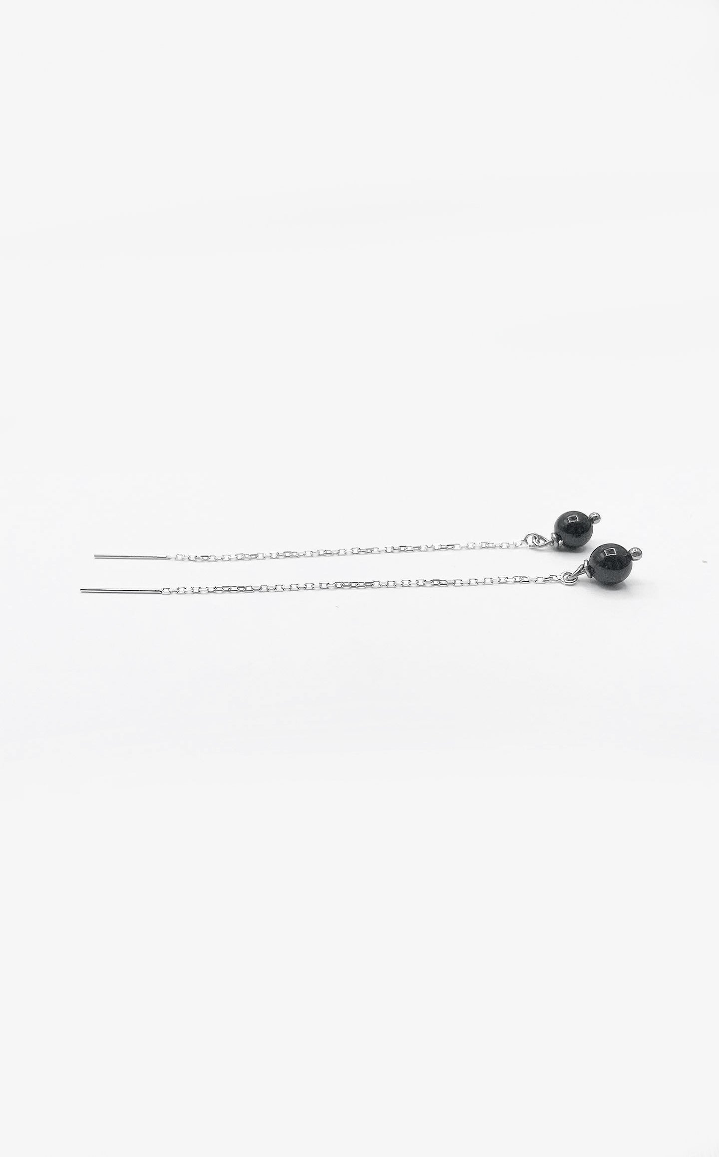 Orecchini Saliscendi Tormalina e Argento 925